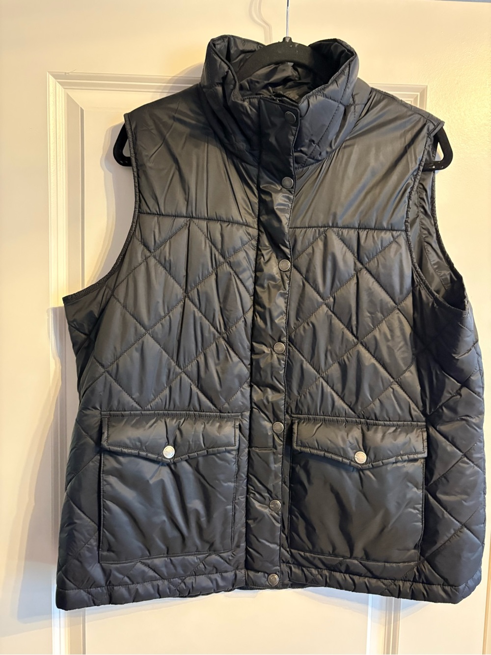 Quilted Black Puffer Vest